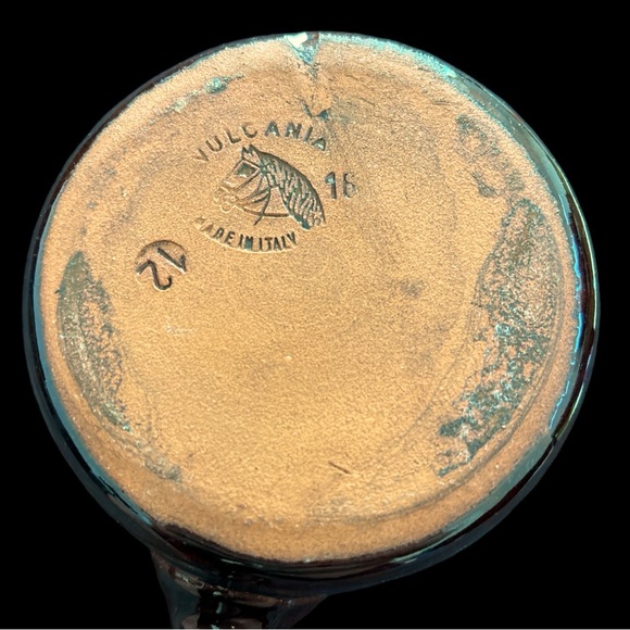 Vulcania Made in Italy Glazed Clay Pot - Set of 2 - Picture 5 of 5